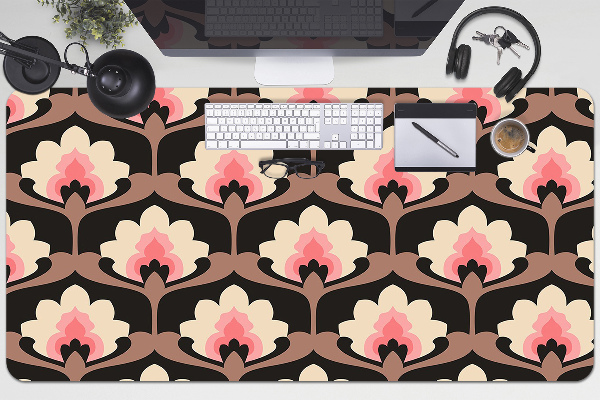 Matta skrivbord Blommönster