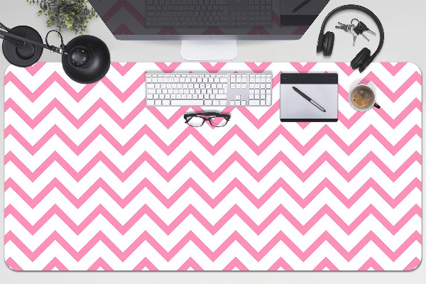 Matta skrivbord Rosa sicksack