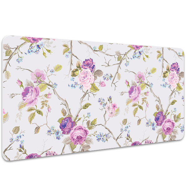 Matta skrivbord De blommande träden