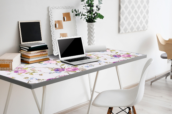 Matta skrivbord De blommande träden