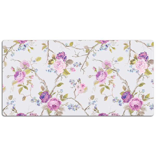 Matta skrivbord De blommande träden