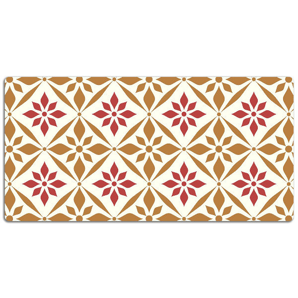 Matta skrivbord Blommönster