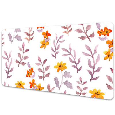 Matta skrivbord Målade blommor