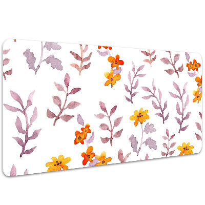 Matta skrivbord Målade blommor