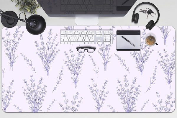 Matta skrivbord Lavendelblommor
