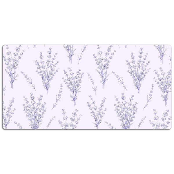 Matta skrivbord Lavendelblommor