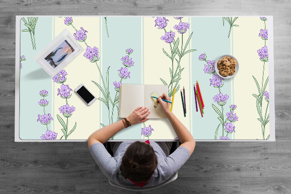 Matta skrivbord Lavendelblommor