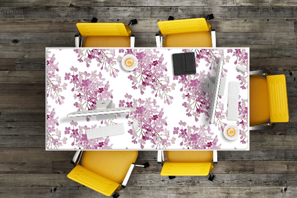 Matta skrivbord Rosa blommor
