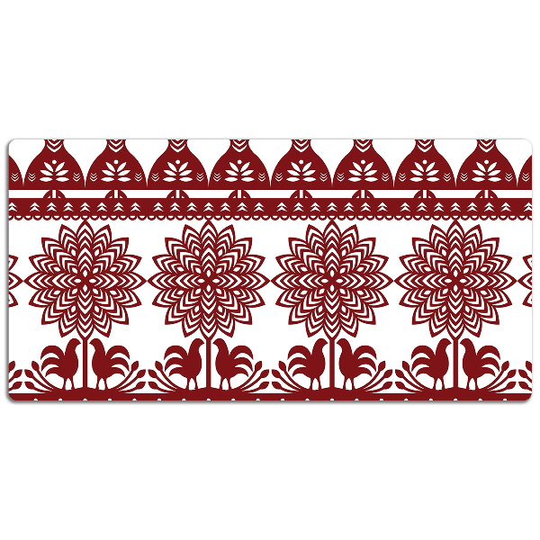 Matta skrivbord Kurpie cutouts