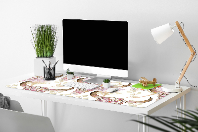 Matta skrivbord Blomsterskalle