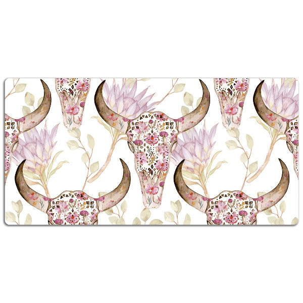 Matta skrivbord Blomsterskalle