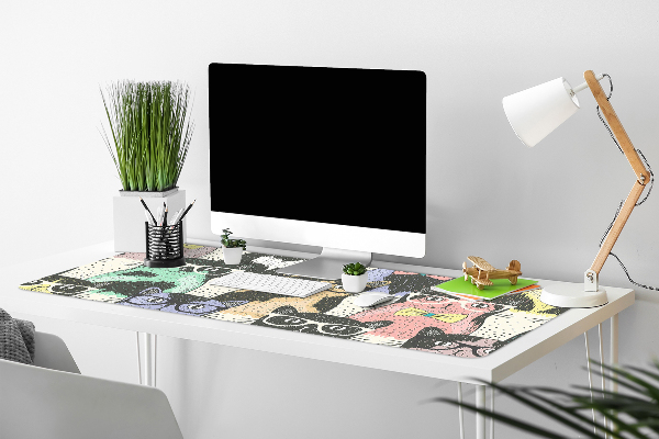 Matta skrivbord Katter