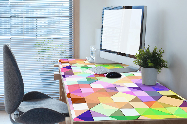 Matta skrivbord Färgglad mosaik