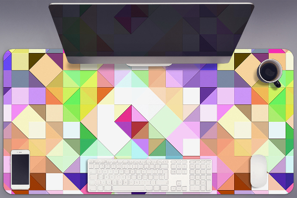 Matta skrivbord Färgglad mosaik