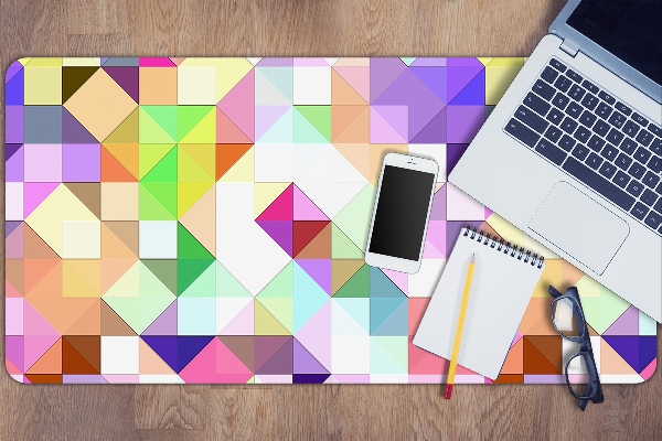 Matta skrivbord Färgglad mosaik