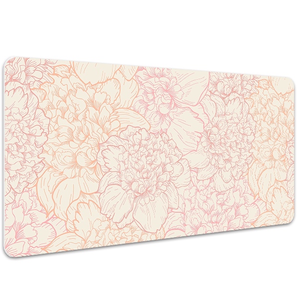 Matta skrivbord Rosa pioner