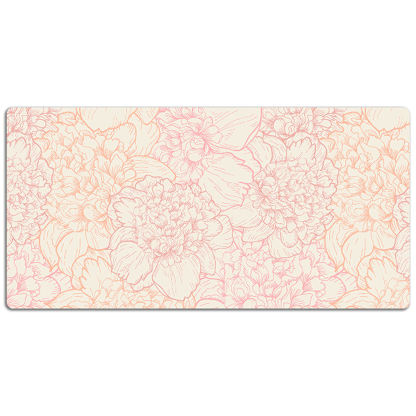 Matta skrivbord Rosa pioner