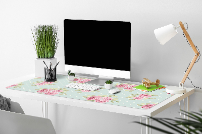 Matta skrivbord Rosa buketter