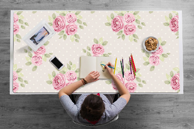 Matta skrivbord Engelska rosor
