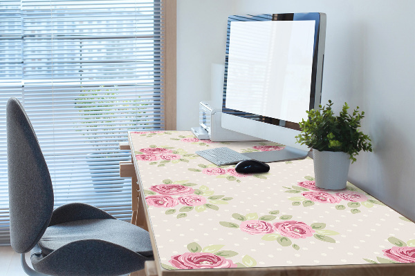 Matta skrivbord Engelska rosor