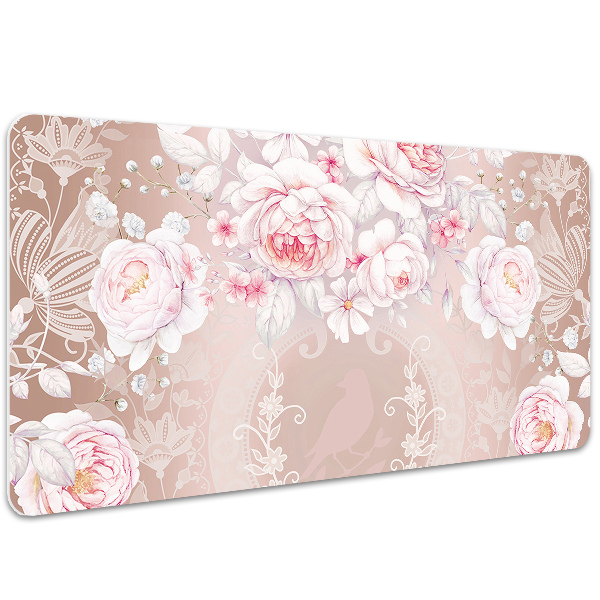 Matta skrivbord Vita rosor