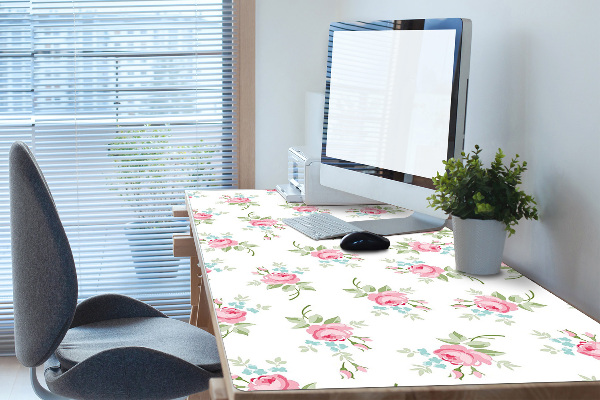 Matta skrivbord Små blommor