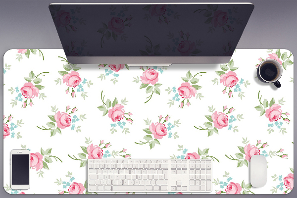Matta skrivbord Små blommor