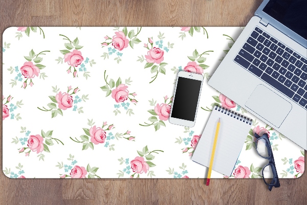 Matta skrivbord Små blommor