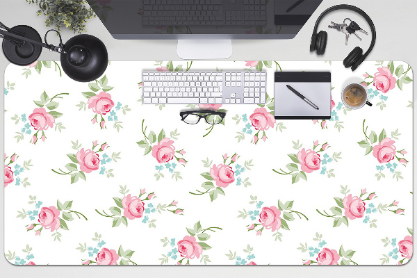 Matta skrivbord Små blommor
