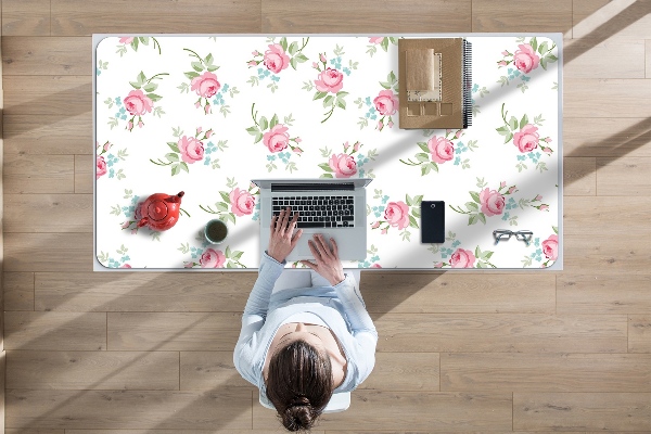 Matta skrivbord Små blommor