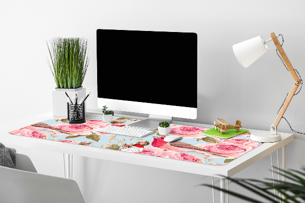 Matta skrivbord Engelska rosor