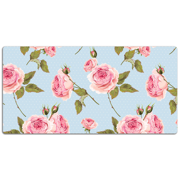 Matta skrivbord Rosor med löv