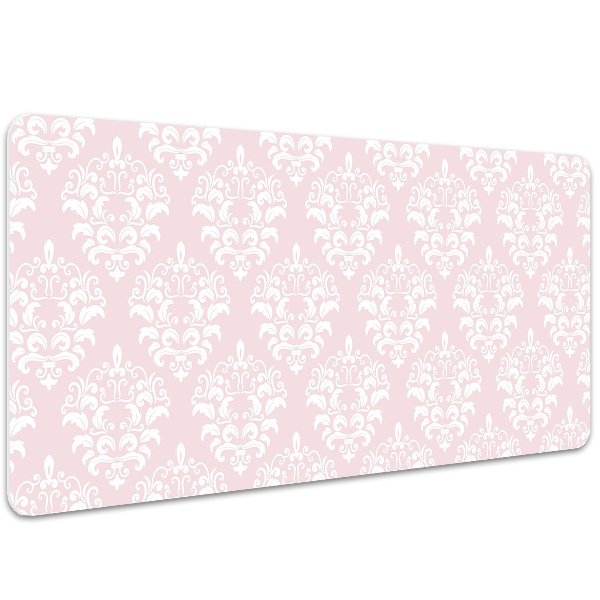 Matta skrivbord Rosa damast