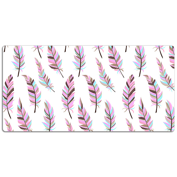 Matta skrivbord Rosa fjädrar