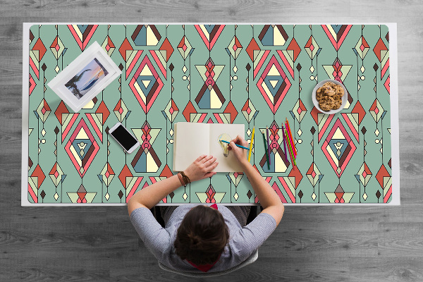 Matta skrivbord Aztekmönster