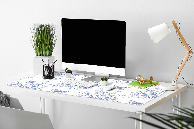 Matta skrivbord Fjärilar och blommor