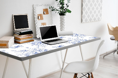 Matta skrivbord Fjärilar och blommor