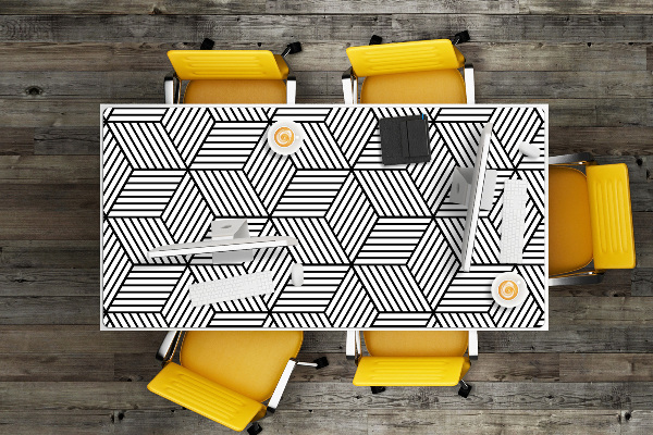 Matta skrivbord Geometrisk illusion