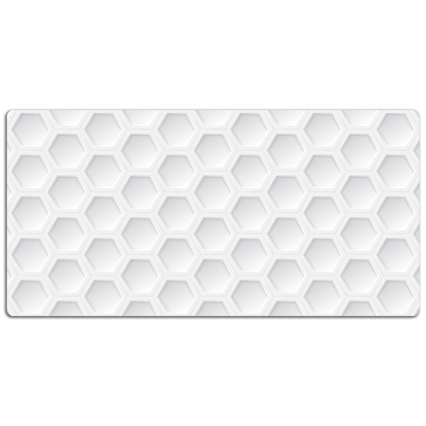 Matta skrivbord Tre -dimensionella hexagoner