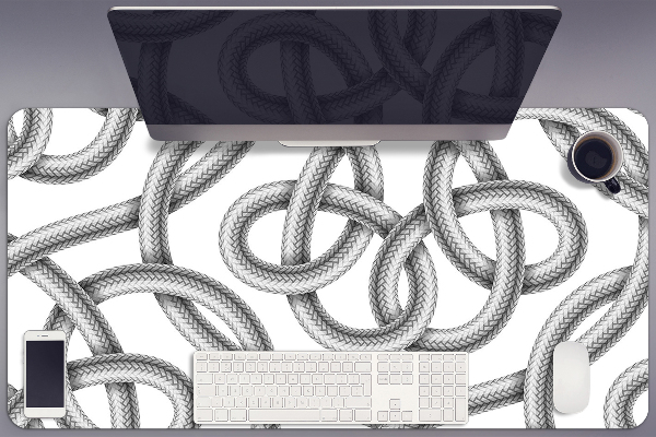 Matta skrivbord Trasslig kabel