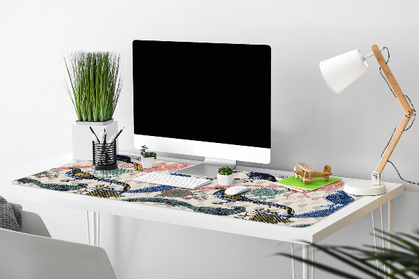 Matta skrivbord Målade vaktlar