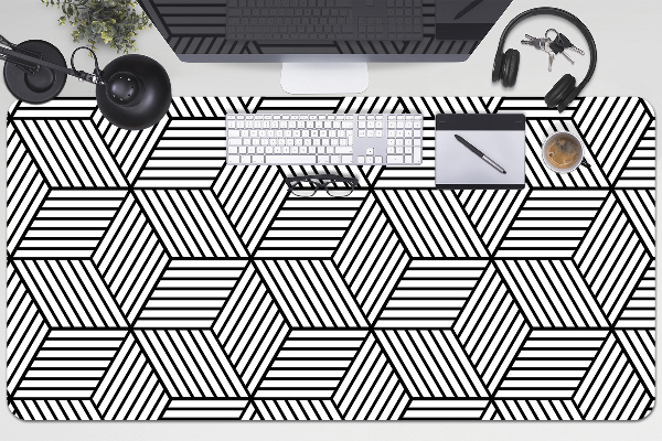 Matta skrivbord Geometriska kuber