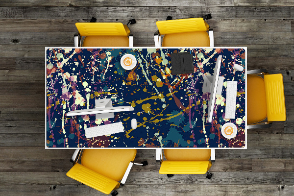 Matta skrivbord Akvarellfläckar