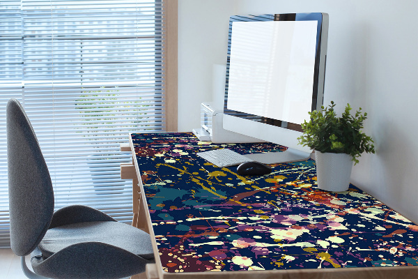 Matta skrivbord Akvarellfläckar