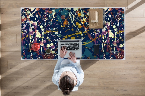 Matta skrivbord Akvarellfläckar