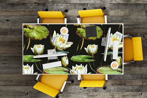 Matta skrivbord Lotos blommor