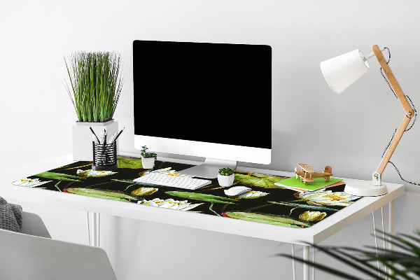 Matta skrivbord Lotos blommor