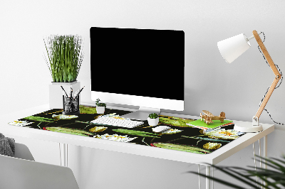 Matta skrivbord Lotos blommor