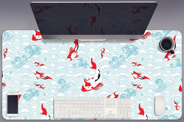 Matta skrivbord Karp koi