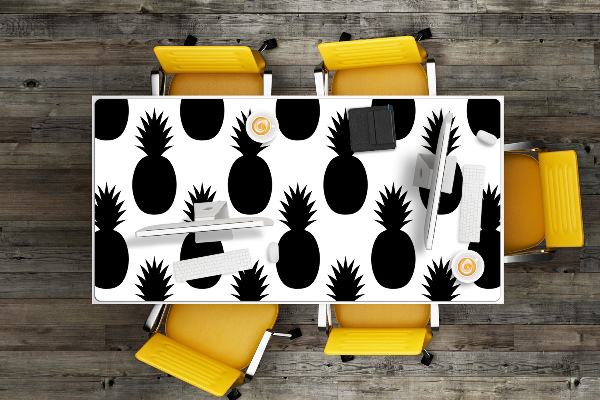 Skrivbordsunderlägg Svarta ananas